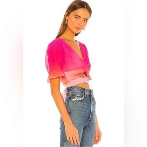 Lovers + Friends Betty top in sunrise